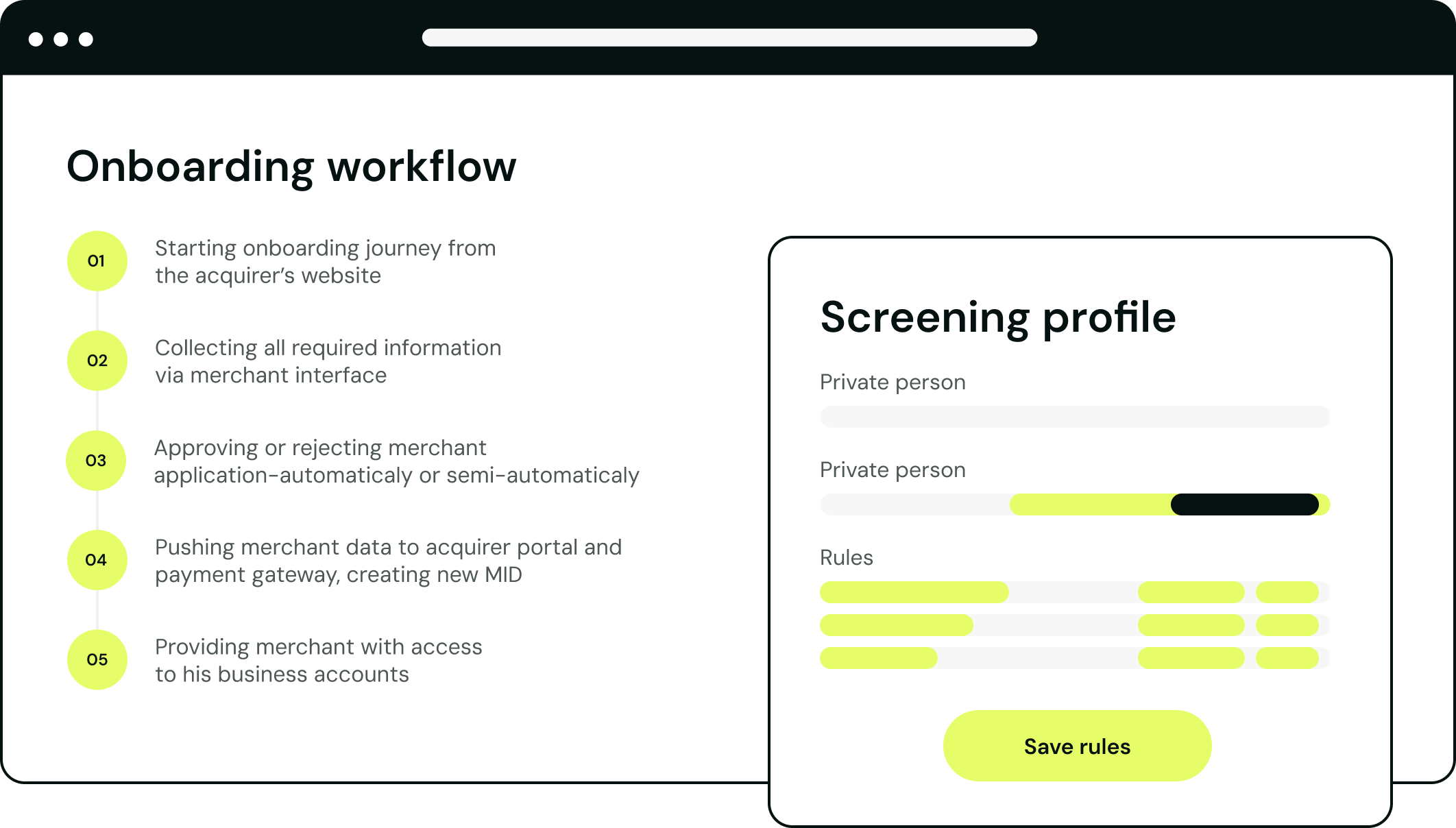 Merchant management system